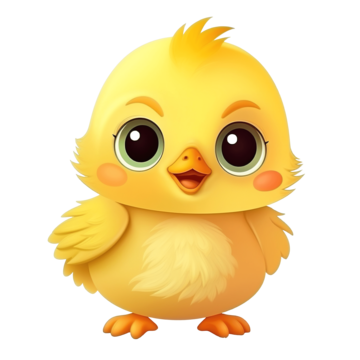 Small chick coming out of egg